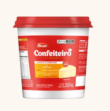 Recheio e cobertura sabor maracujá 2,35kg...