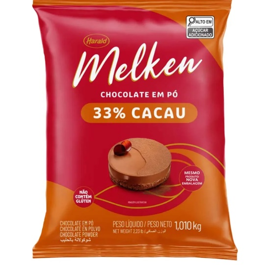 Chocolate em Pó 33% Cacau 1,01kg HARALD M...