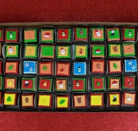 Kit Carimbos Natal 1,2cm com 8 carimbos e...