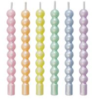 Vela Palito Espiral Candy Color - 6 unida...