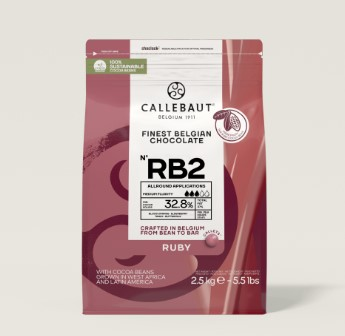 Chocolate belga Ruby RB2 32,8% Gotas 2,5k...