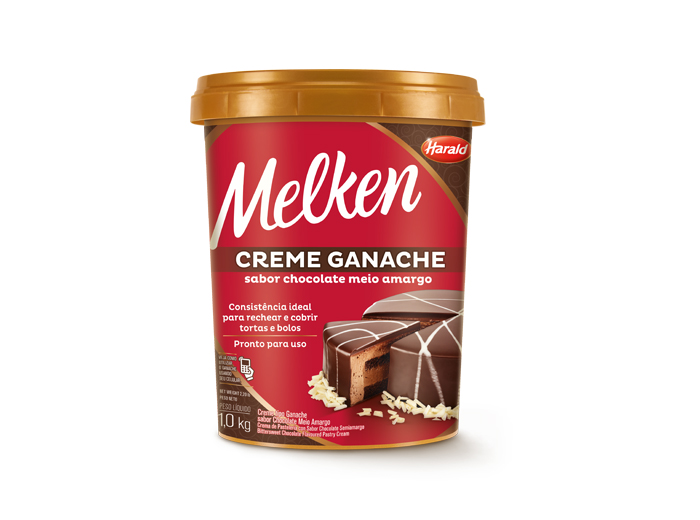 Creme Ganache de Chocolate Amargo1kg HARA...