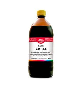 Essência Aroma Artificial manteiga 960ml ...