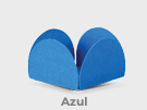 Forma 4 Pétalas Azul 3,5x2,2cm 50 unidade...