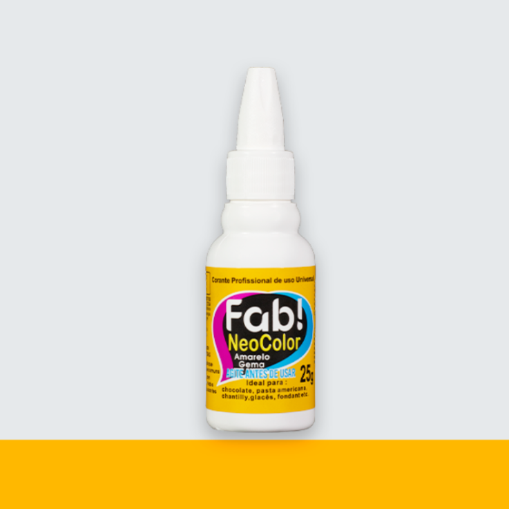 Corante Universal Amarelo Gema 25g gel - ...