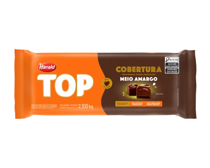 Cobertura Chocolate Amargo Barra - 2,1kg ...
