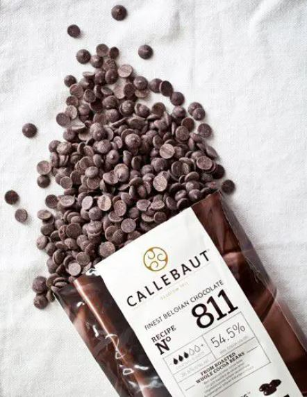 Chocolate Belga Amargo 811 54,5% Gotas 40...