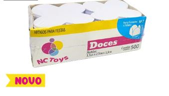 Forma 4 Pétalas Branca n7 - 500 unidades ...