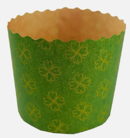 Forma De Panetone Verde 500G 134X95MM 10 ...