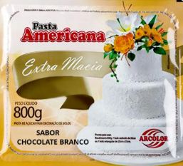 Pasta Americana branca Sabor Chocolate Br...