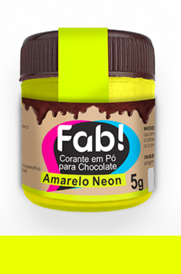 Corante em Pó para chocolate Amarelo Neon...