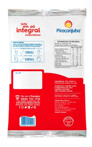 Leite Em Pó Integral Instantâneo 1kg PIRA...
