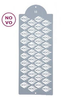 Estêncil Para Bolo Floral Modelo 10 39x15...