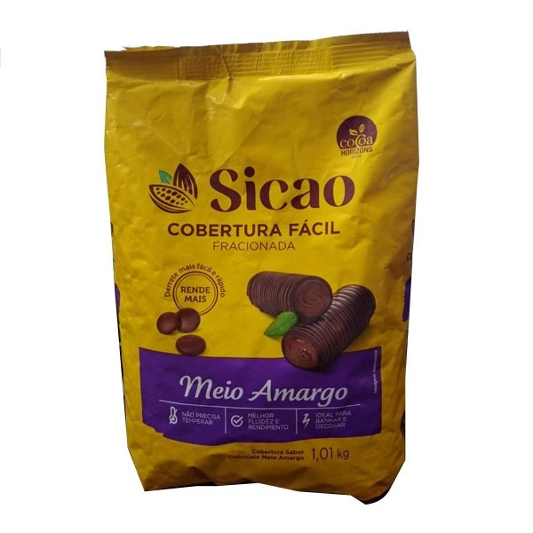 Cobertura sabor Chocolate Meio Amargo Got...