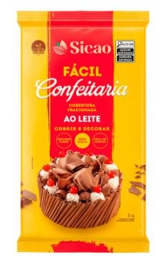 Cobertura Chocolate Fácil Confeitaria   B...