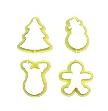 Kit Cortador Natal 1 (Árvore 4,5 X 5 cm; ...