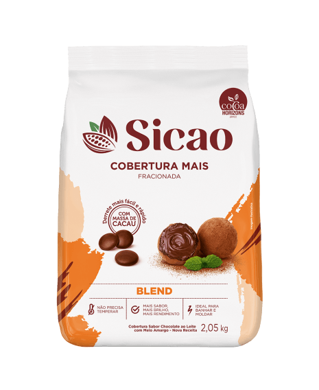 Cobertura Mais Chocolate  Blend Gotas 2,0...