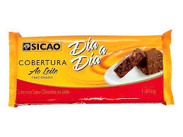 Cobertura Chocolate Fácil  Ao Leite Barra...