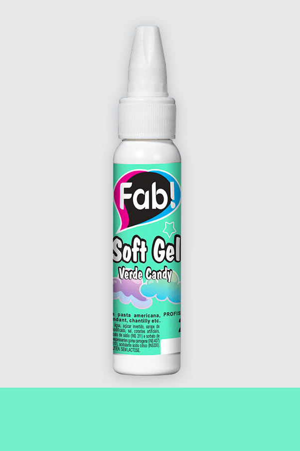 Corante Verde Candy 25g gel - FAB SoftGel
