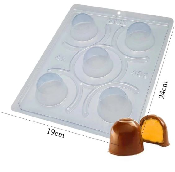 Forma para Chocolate BWB 41 - 3 Partes Bo...