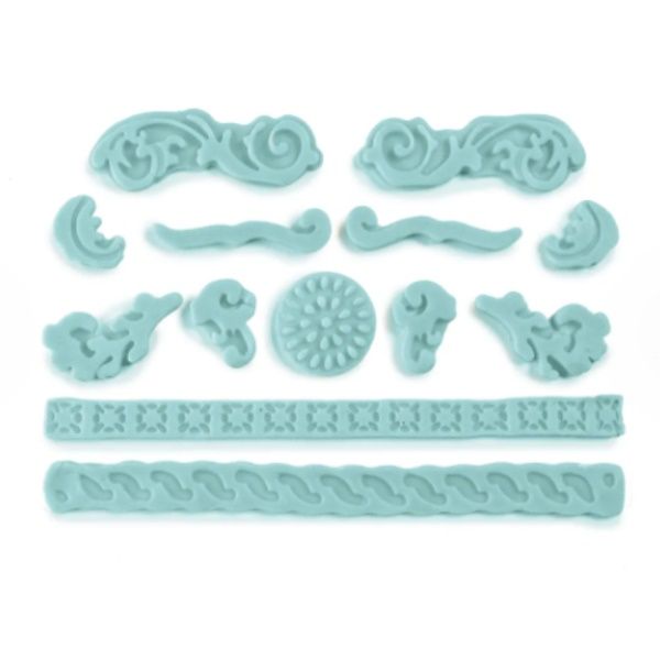 Molde Pasta Americana Arabescos Verde ALL...