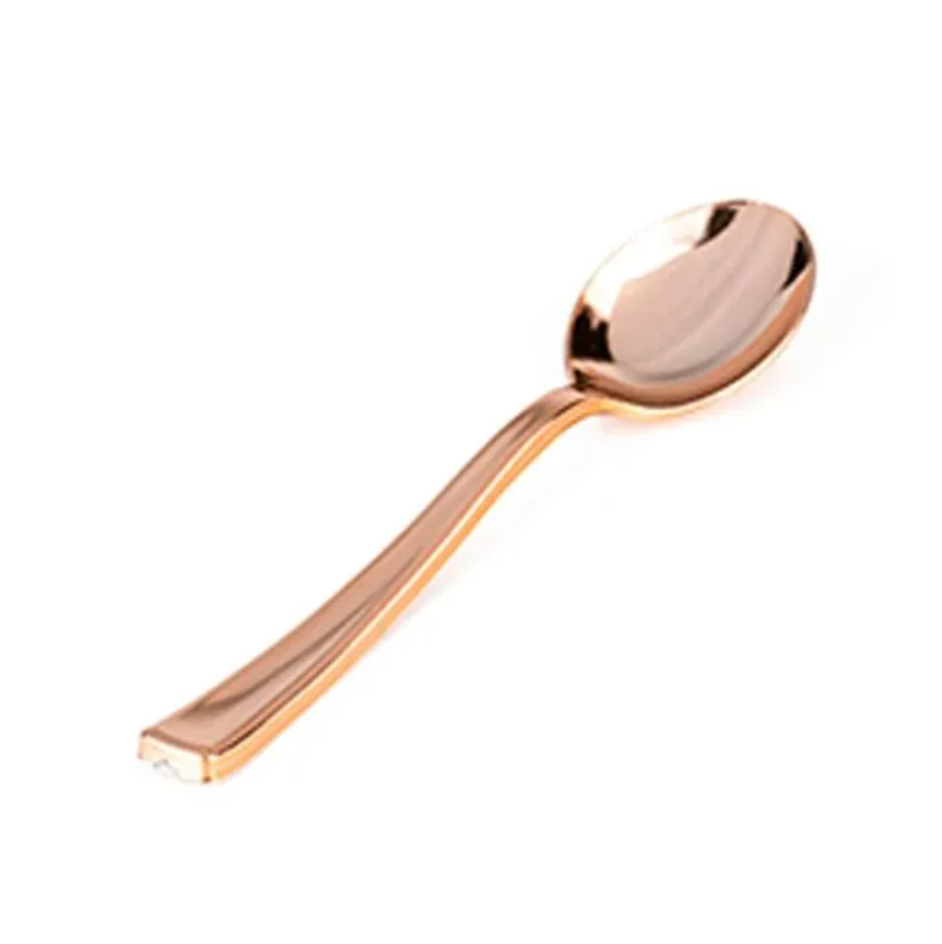 Colher Sobremesa Premium Rose Gold - 8 un...