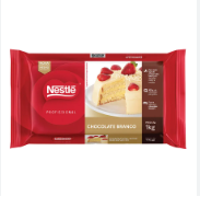 Chocolate nobre Branco Marfim Barra - 1kg...