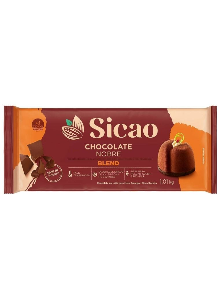 Chocolate Nobre Blend Barra 1,01KG SICAO