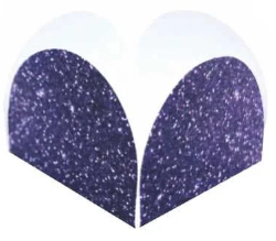Forma 4 Pétalas Glitter Roxo n°7 - 50 uni...