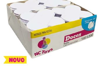 Forma 4 Pétalas Branca n7 - 1000 unidades...