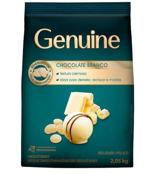 GENUINE Choc Branco Gotas 2,05kg
