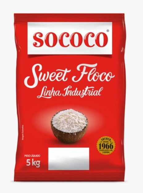 Coco em Flocos Umido Adoçado Sweet 5kg SO...