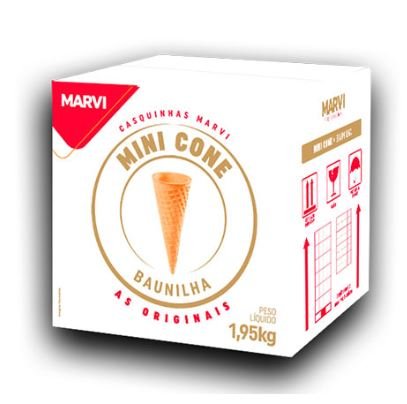 Casquinha Mini Cone Baunilha 1,95kg - 300...