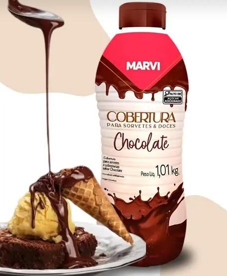 Calda Cobertura Chocolate 1,01kg MARVI