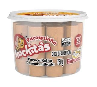 Paçoca Rolha Desembrulhada 750g 50und BAL...
