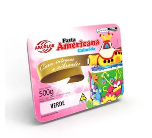 Pasta Americana cor verde 500g ARCOLOR