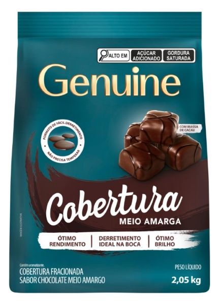 GENUINE Cob Meio Amargo Gotas 2,05kg