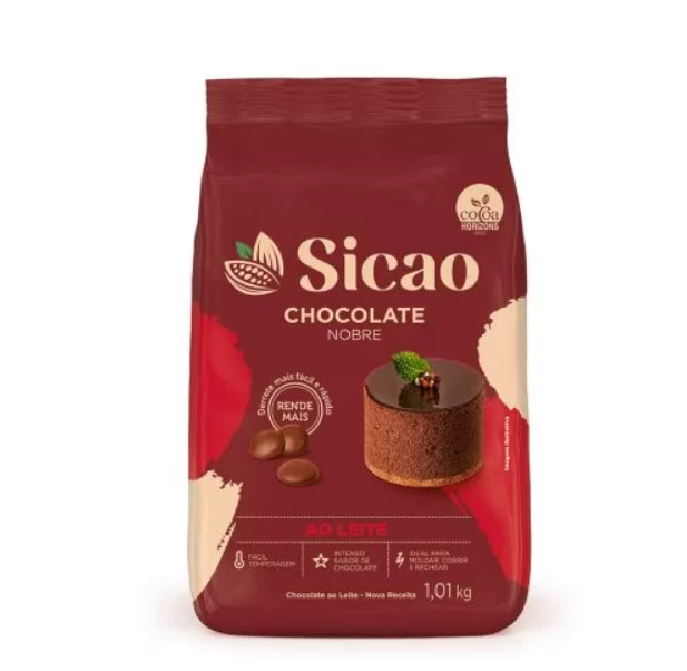 Chocolate Nobre Ao Leite Gotas 1,01KG SICAO