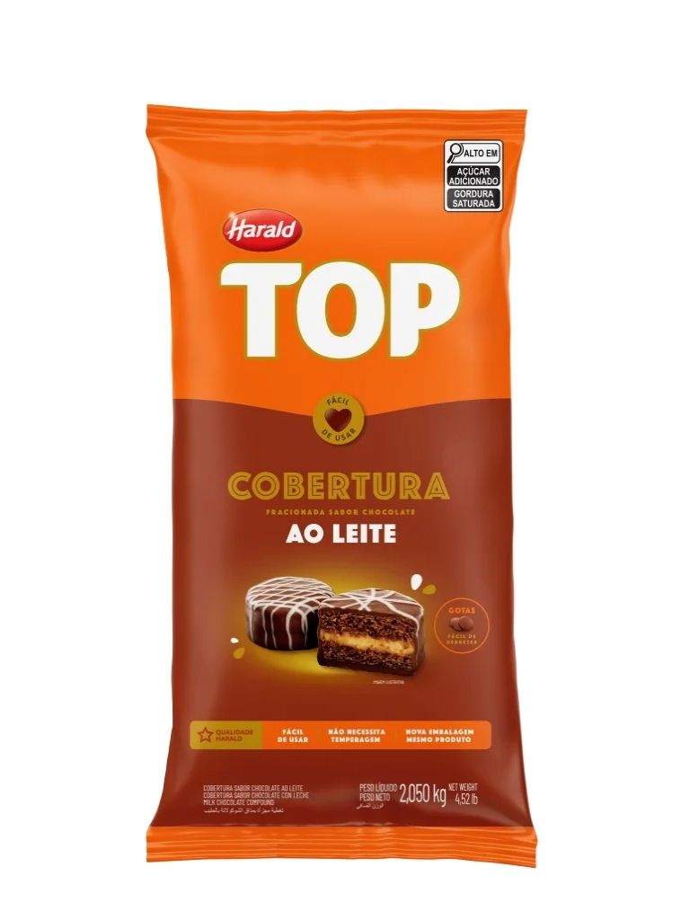 Cobertura Chocolate Ao Leite Gotas - 2,05...