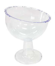 Taça Inclinada Média Transparente 1,100L ...