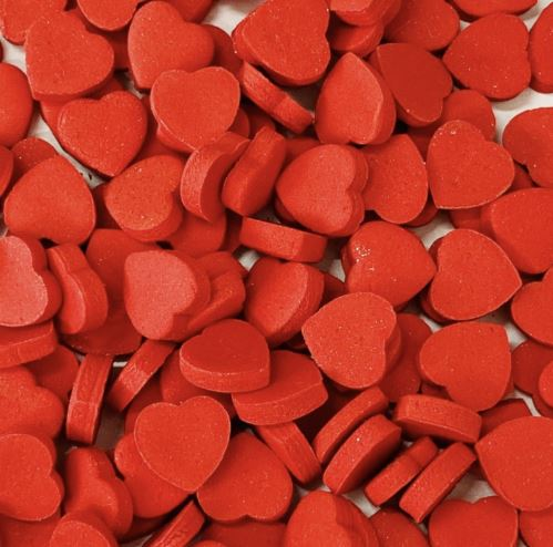 Confeito Coração Vermelho Mini 15g JADY