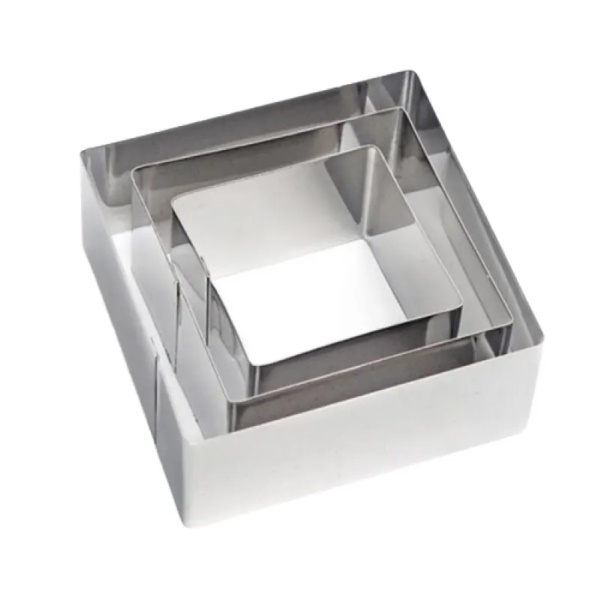Jogo de Cortador Inox Quadrado 3 peças CO...