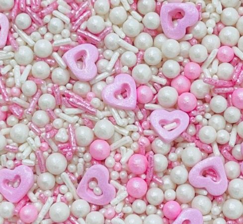 JADY Confeito Sprinkles Coração Vazado 50g