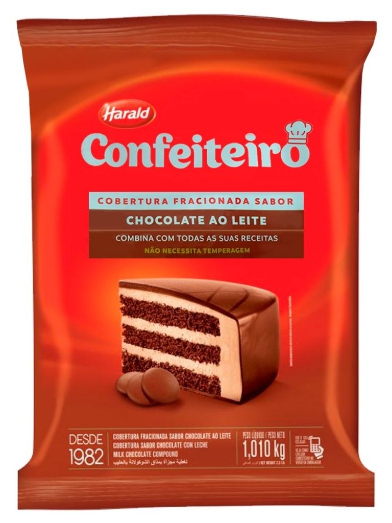 Cobertura fracionada chocolate ao leite 1...