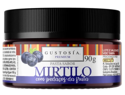 Pasta Saborizante Mirtilo 90g GUSTOSIA