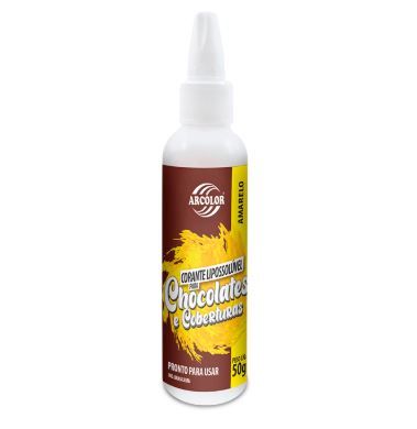 Corante Lipossoluvel Gel Amarelo 50g ARCOLOR