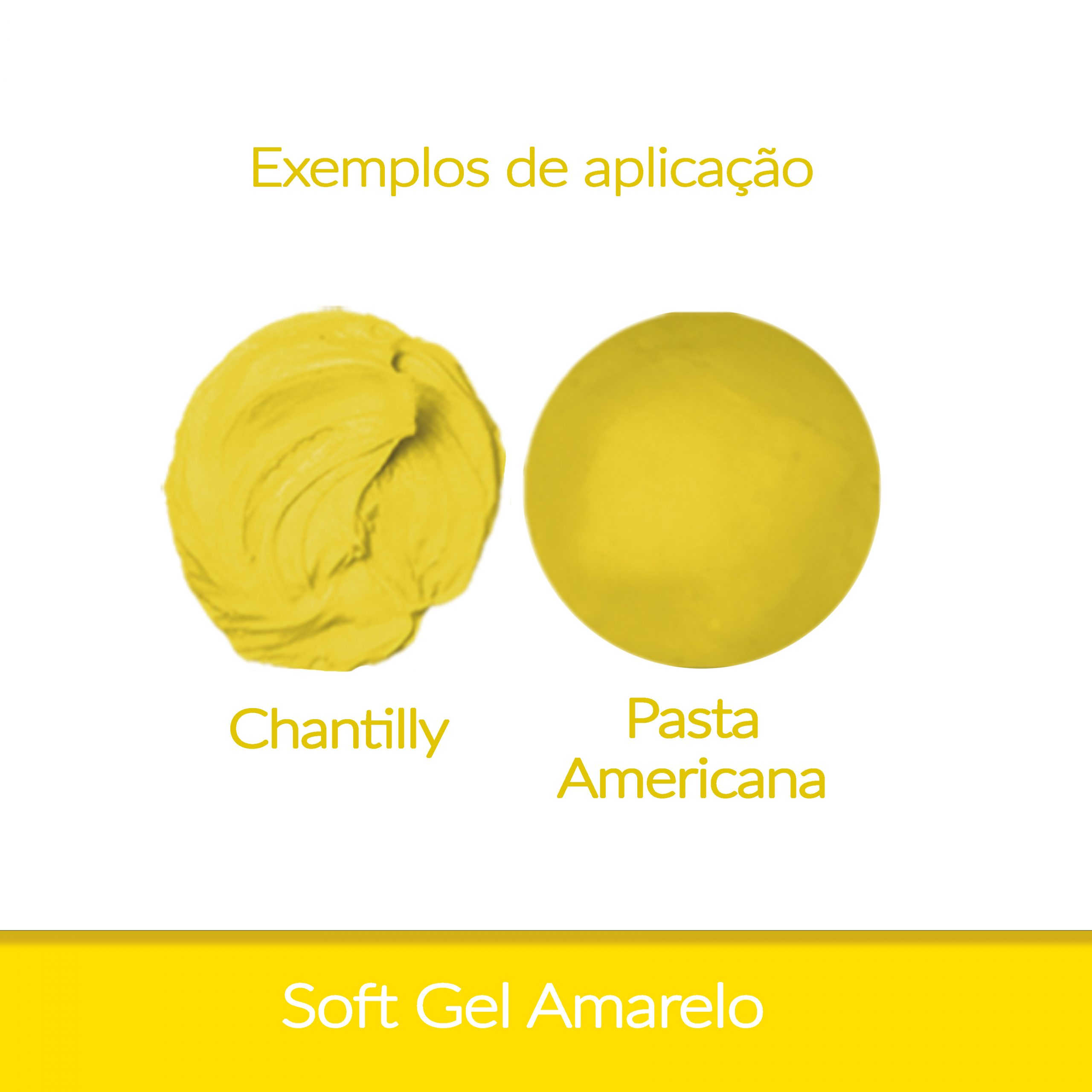 Corante Amarelo 25g gel - FAB SoftGel