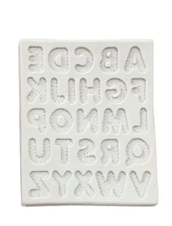 Molde de Silicone Letras Linho 2670 MAZULLI