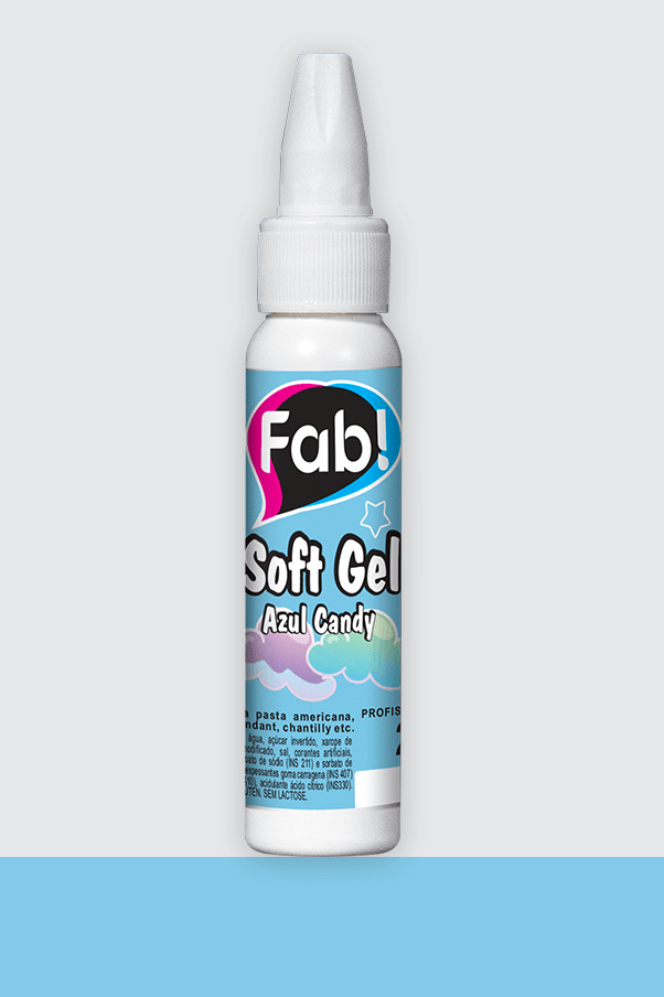 Corante Azul Candy 25g gel - FAB SoftGel