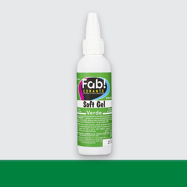 Corante Verde 25g gel - FAB SoftGel